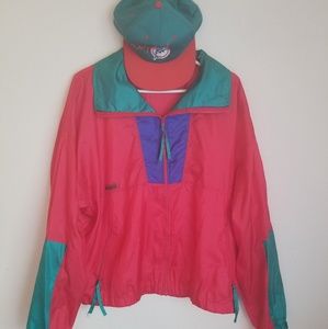 Vintage 80's Columbia windbreaker - L